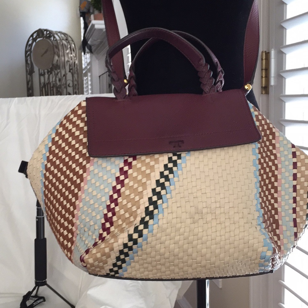 Tory Burch woven crossbody bag